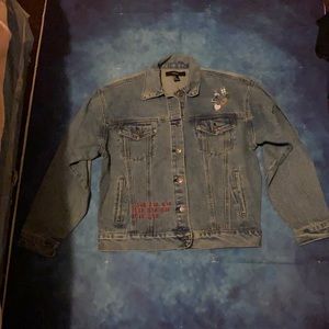 Forever 21 W’s Do Not Disturb Me Jean Jacket Size M